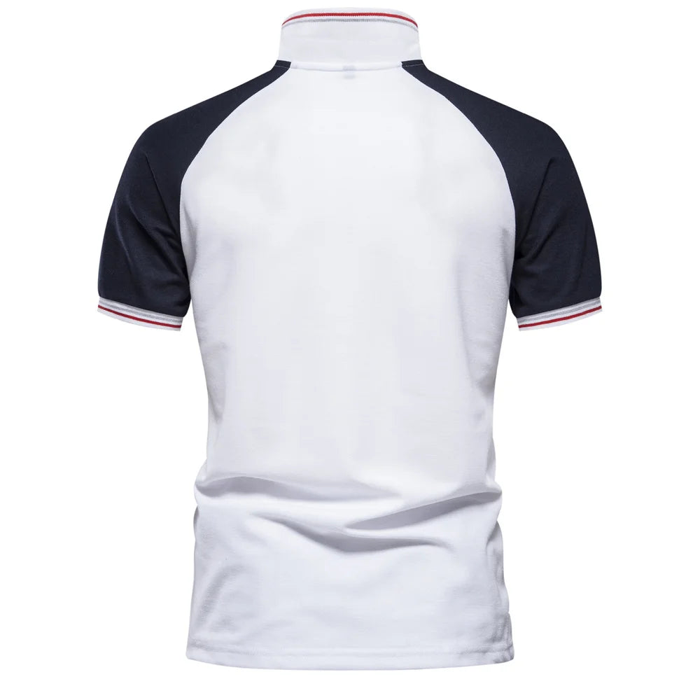 Men Elegant Jefi Split Color Polo Shirt