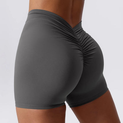 Schwarzman - Women V-Shaped Activewear Shorts Pants - These Women V-Shaped Activewear Shorts Pants are designed specifically for women, made with high-quality nylon material. Perfect for sports, running, fitness, and yoga, these shorts provide comfort and