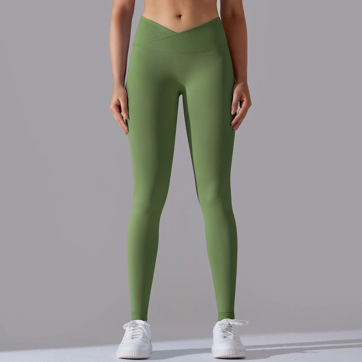 Schwarzman - Women V-Shaped Waist Activewear Pants - Elevate your workout with our Women V-Shaped Waist Activewear Pants. Featuring a high waist for added support and a sporty style, these ankle-length leggings are perfect for all seasons. Made with seaml