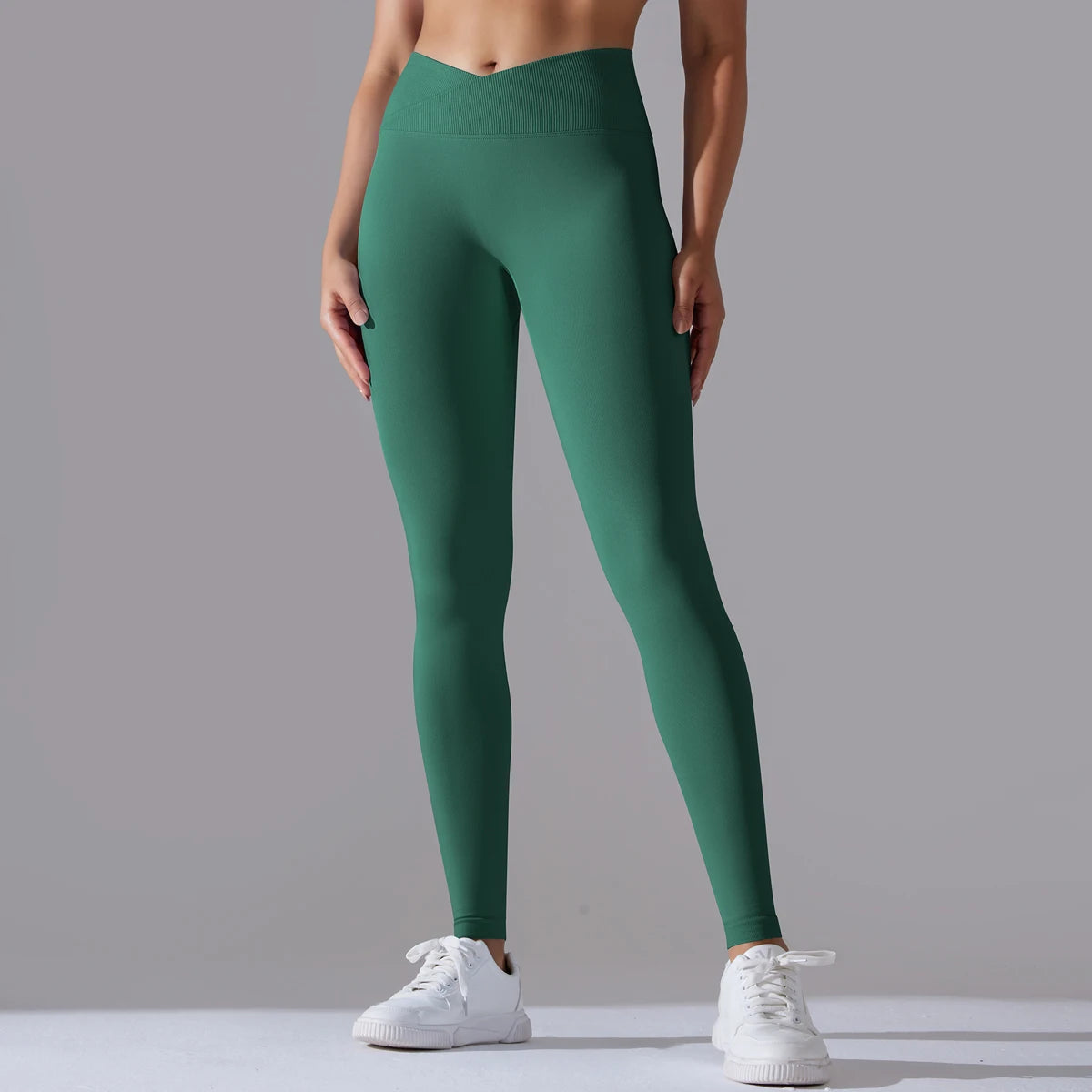 Schwarzman - Women V-Shaped Waist Activewear Pants - Elevate your workout with our Women V-Shaped Waist Activewear Pants. Featuring a high waist for added support and a sporty style, these ankle-length leggings are perfect for all seasons. Made with seaml