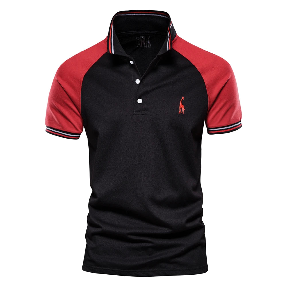 Men Elegant Jefi Split Color Polo Shirt