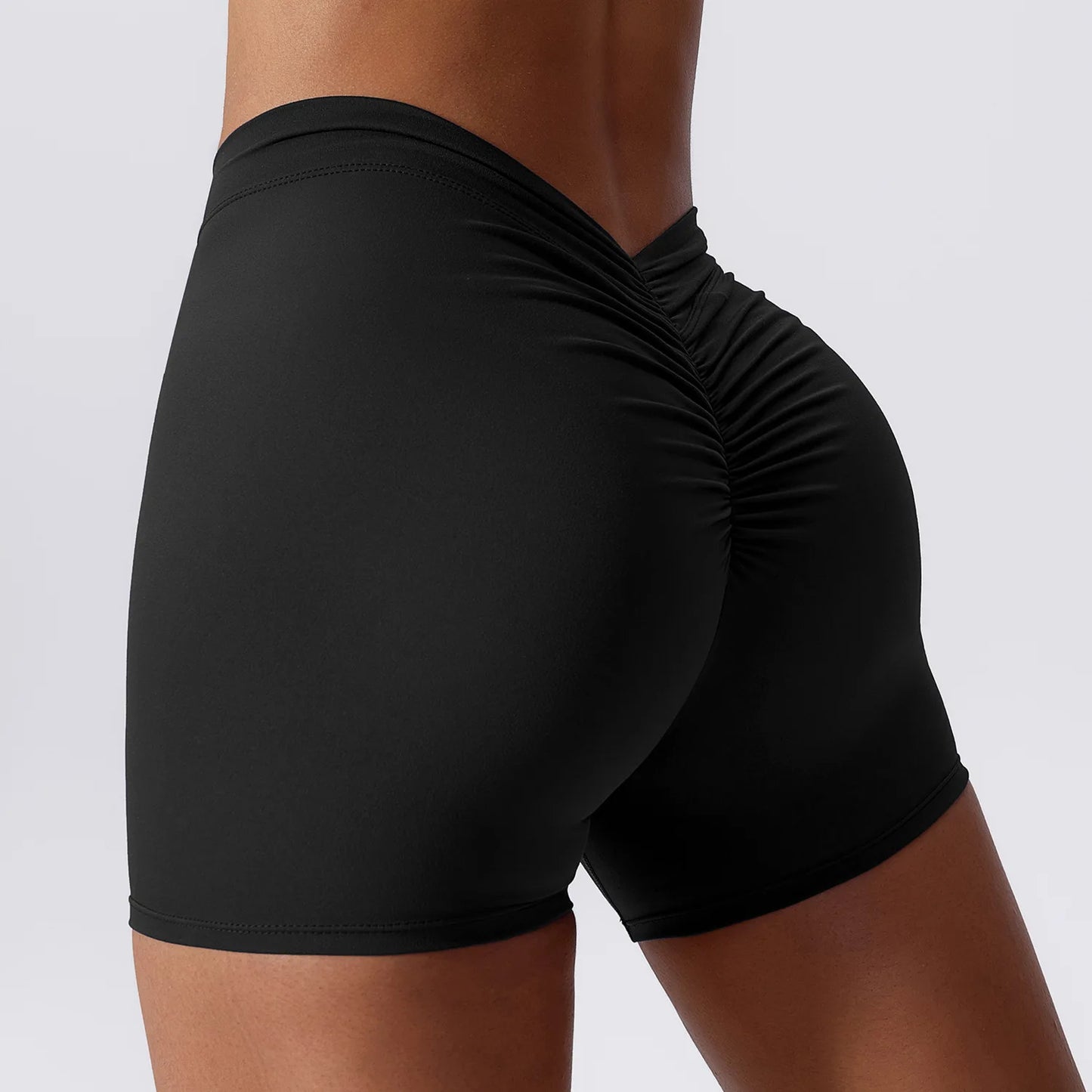 Schwarzman - Women V-Shaped Activewear Shorts Pants - These Women V-Shaped Activewear Shorts Pants are designed specifically for women, made with high-quality nylon material. Perfect for sports, running, fitness, and yoga, these shorts provide comfort and