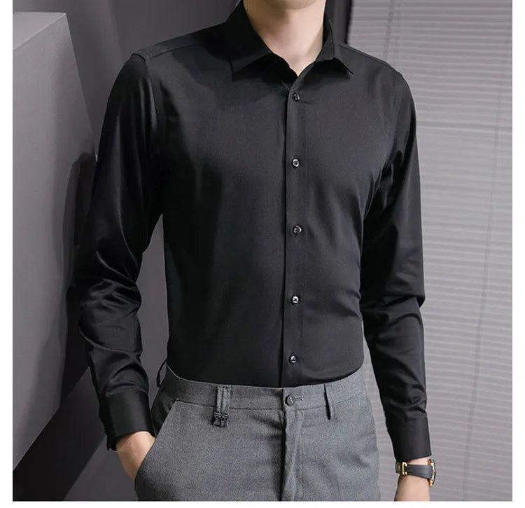 Schwarzman™ - Men Basic Elegant Stretch Shirt - Elegant, fashion, men, outfit, shirt, t, t shirt, winter - men-basic-elegant-stretch-shirt -  - Schwarzman| Schwarzman where fashion meets elegance. Explore limited edition clothing for men and women, from evening wear to activewear. Visit our store for premium brands and exclusive collections. | Clothing | Clothes | Fashion | Brand | Brands | Women | Men | Schwarzman | שוורצמן | Limited Edition | מהדורה מוגבלת | Store | Shop | Gym | workout | Fitness.