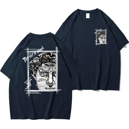 Men Davinci Outfit T Shirt Dark Blue