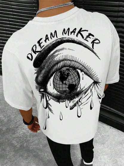 Schwarzman™ - Men Dream Maker T Shirt - Daliy, fashion, outfit, Oversize, shirt, streetwear, summer, t, t shirt - men-oversize-dream-maker-t-shirt -  - Schwarzman| Schwarzman where fashion meets elegance. Explore limited edition clothing for men and women, from evening wear to activewear. Visit our store for premium brands and exclusive collections. | Clothing | Clothes | Fashion | Brand | Brands | Women | Men | Schwarzman | שוורצמן | Limited Edition | מהדורה מוגבלת | Store | Shop | Gym | workout | Fitness.