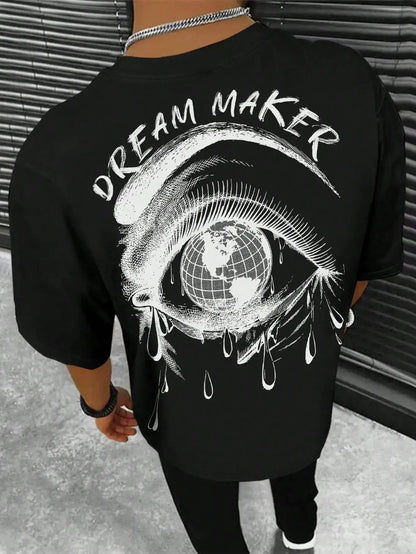 Schwarzman™ - Men Dream Maker T Shirt - Daliy, fashion, outfit, Oversize, shirt, streetwear, summer, t, t shirt - men-oversize-dream-maker-t-shirt -  - Schwarzman| Schwarzman where fashion meets elegance. Explore limited edition clothing for men and women, from evening wear to activewear. Visit our store for premium brands and exclusive collections. | Clothing | Clothes | Fashion | Brand | Brands | Women | Men | Schwarzman | שוורצמן | Limited Edition | מהדורה מוגבלת | Store | Shop | Gym | workout | Fitness.