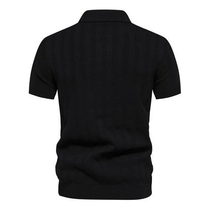 Men Elegant Aiopeon Stripes Polo Shirt