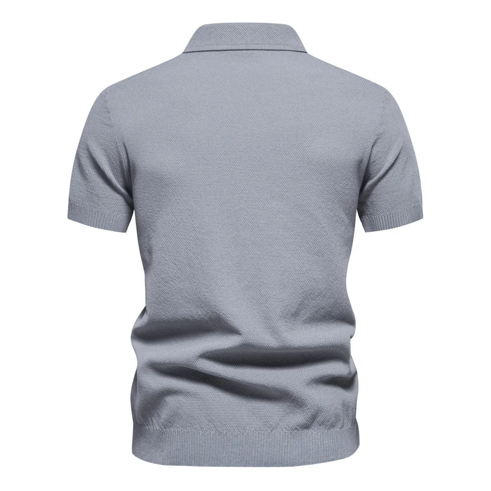 Men Elegant Zip Aiopeon Polo Shirt