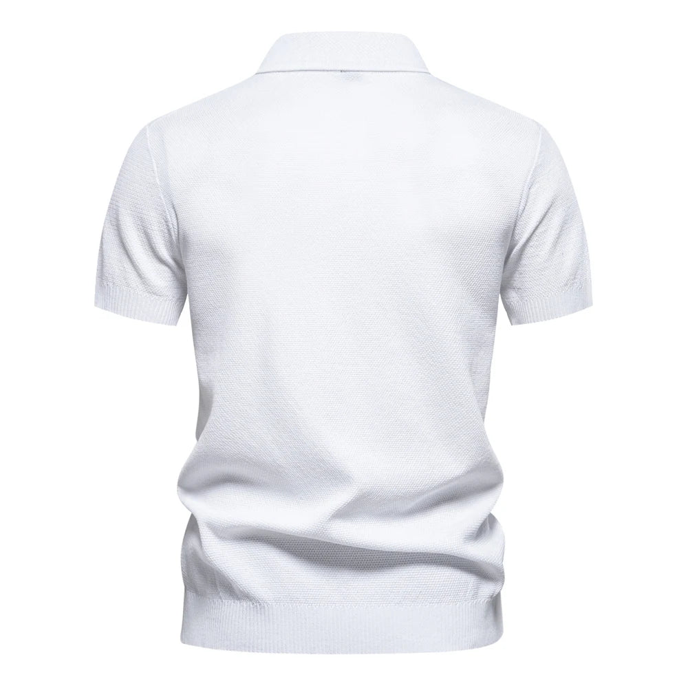 Men Elegant Zip Aiopeon Polo Shirt