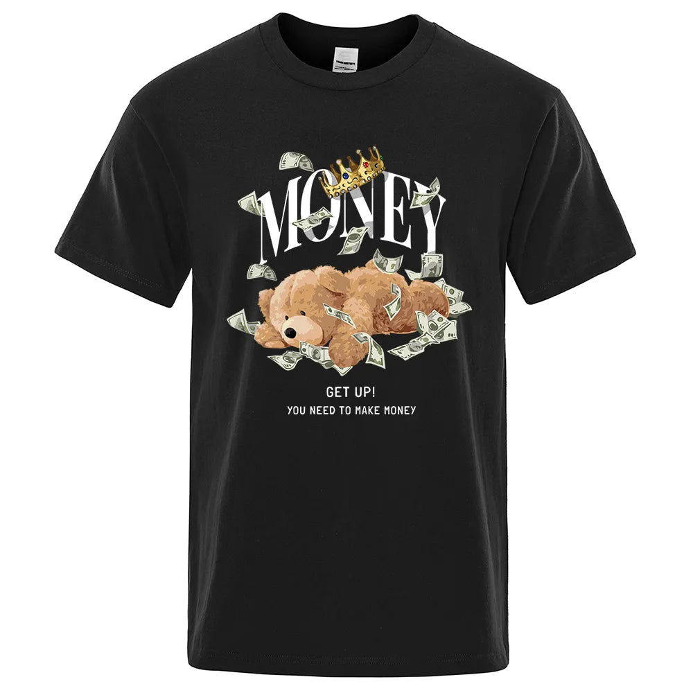 Men Outfit TeddyTed Money T Shirt Black