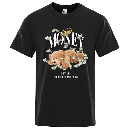 Men Outfit TeddyTed Money T Shirt Black