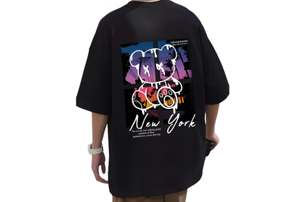 Men Oversize TeddyTed New York Outfit T Shirts