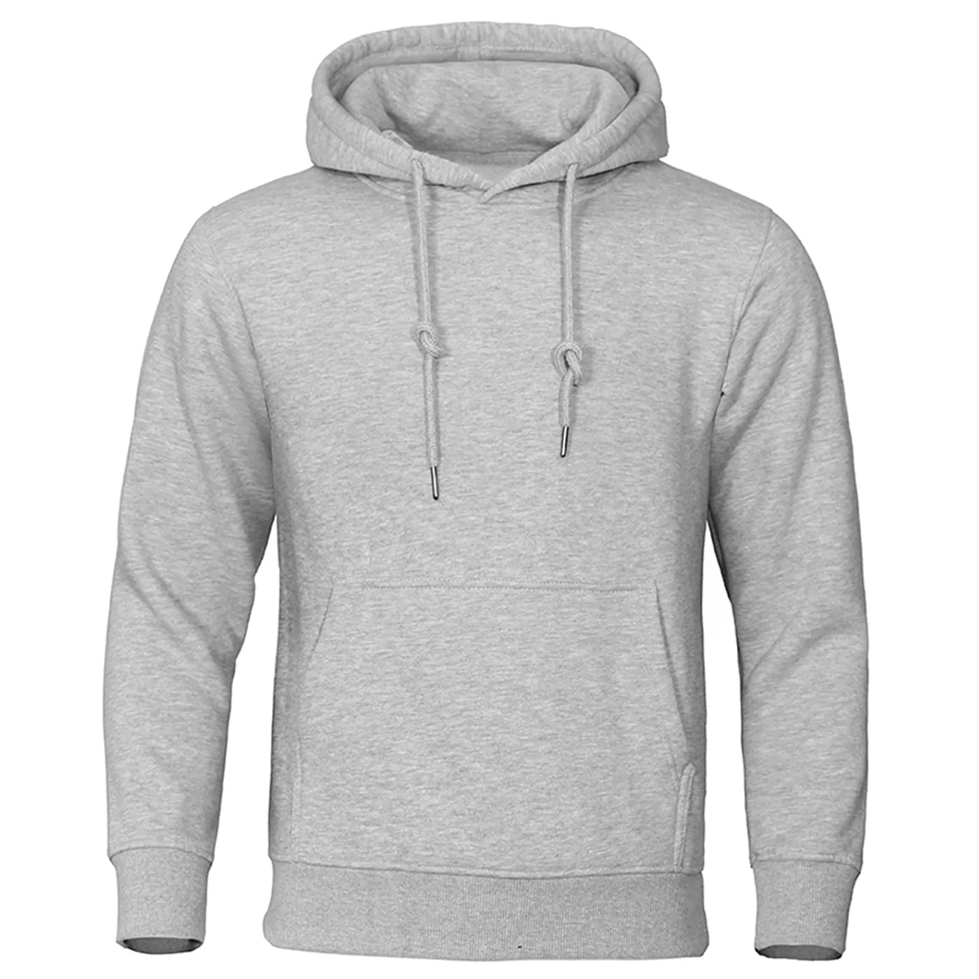 Men Warm Solid Color Hoodie Outfit Shirt