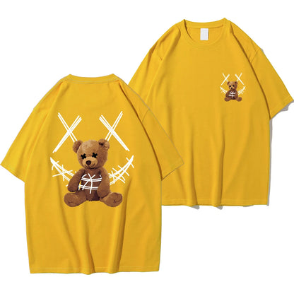 Men XX Smile TeddyTed Outfit T Shirt Yellow