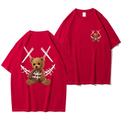 Men XX Smile TeddyTed Outfit T Shirt Red