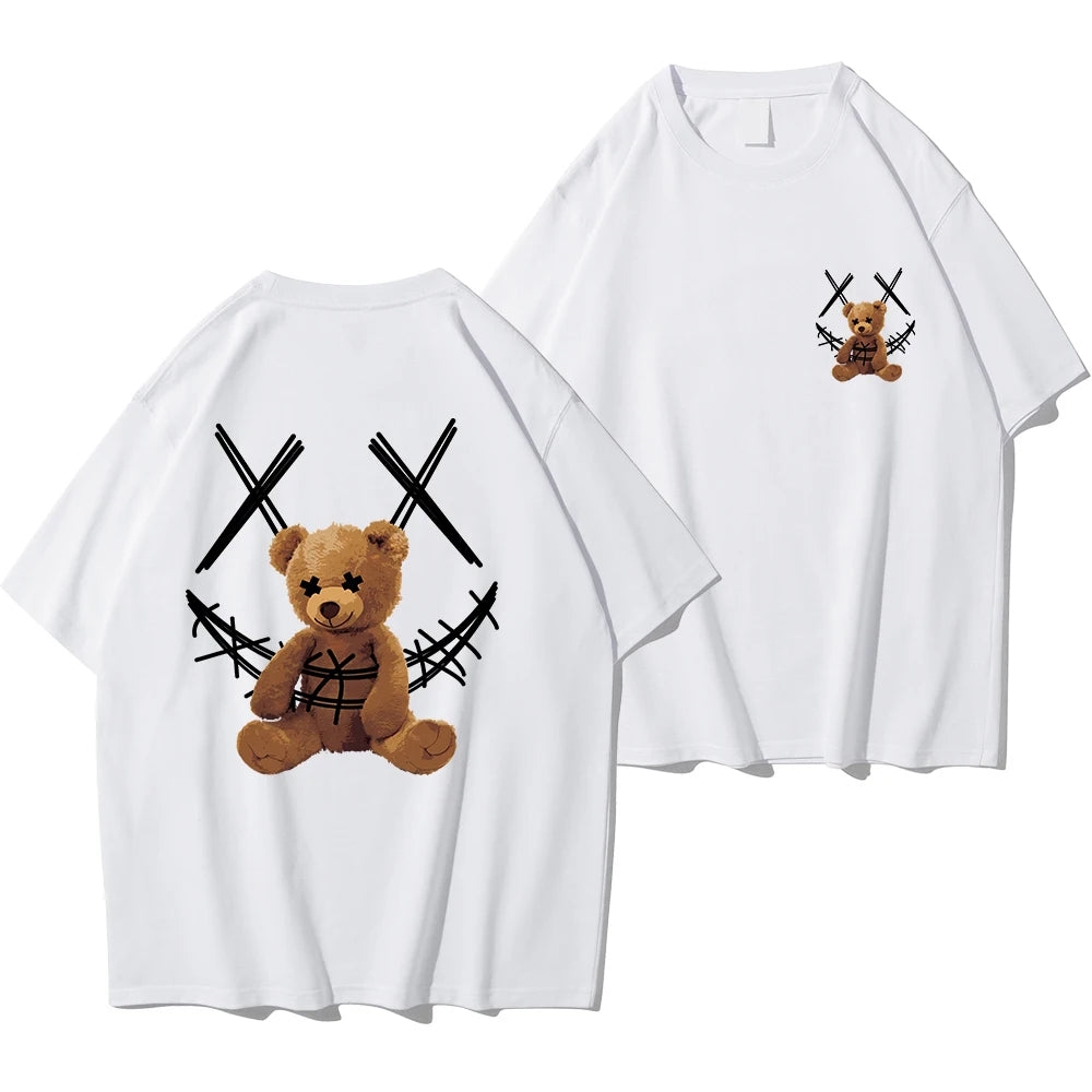 Men XX Smile TeddyTed Outfit T Shirt White