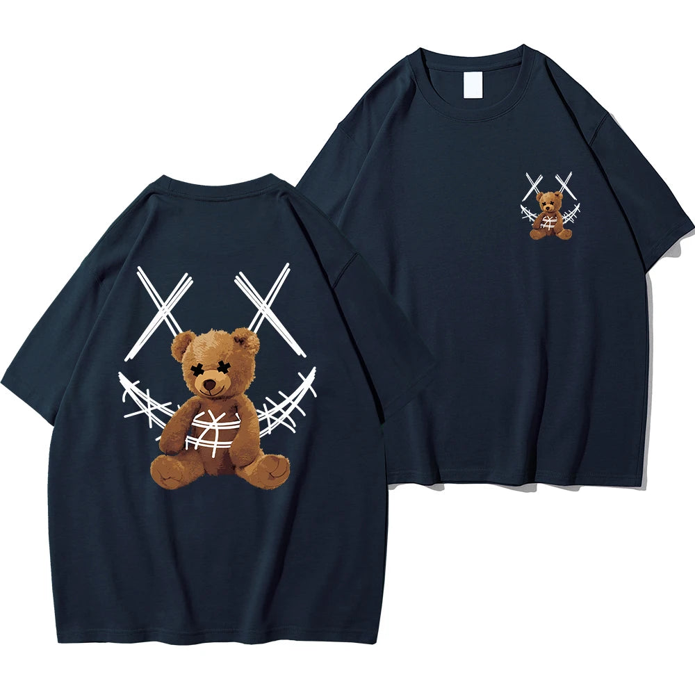 Men XX Smile TeddyTed Outfit T Shirt Deep Blue