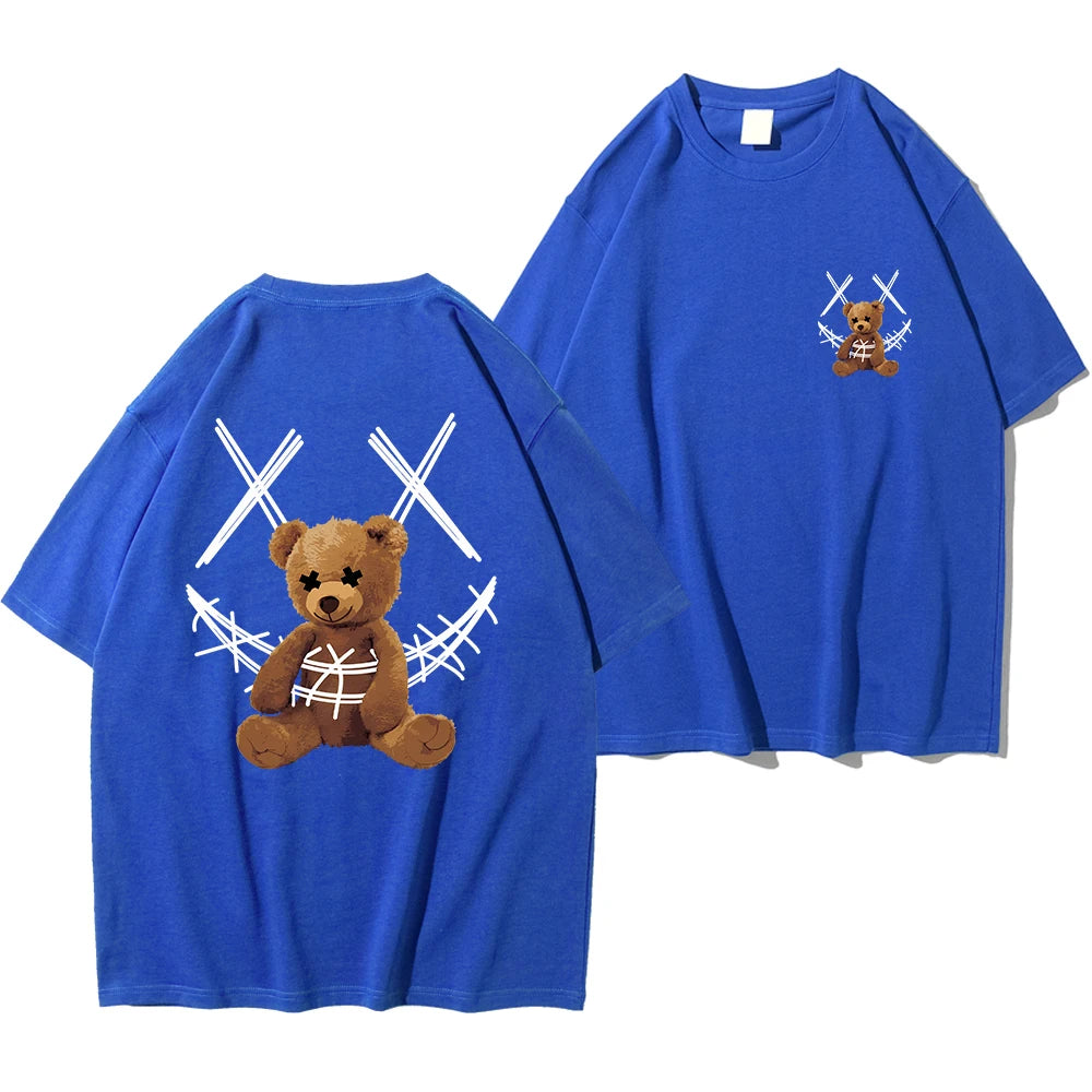 Men XX Smile TeddyTed Outfit T Shirt Blue