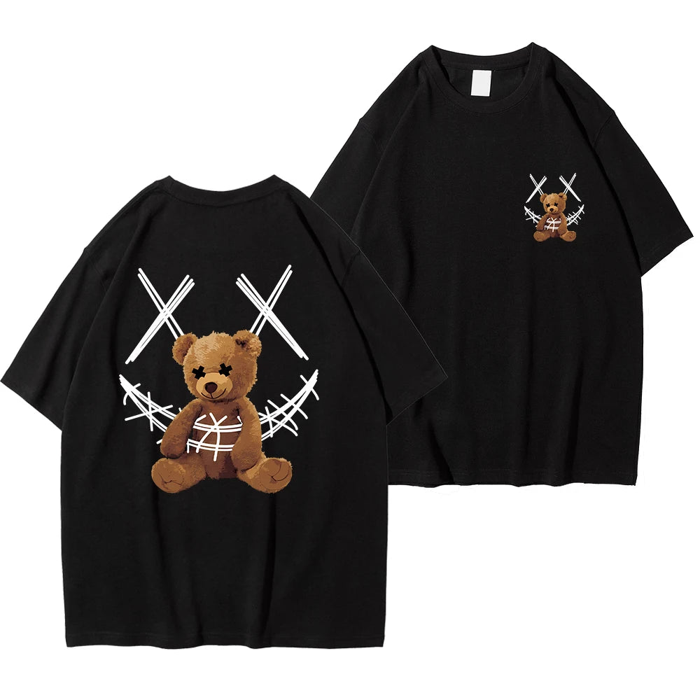 Men XX Smile TeddyTed Outfit T Shirt Black