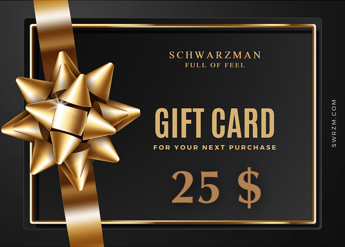 Schwarzman™ - Schwarzman Gift Card -  - schwarzman™-gift-card - Gift Card - Schwarzman| Schwarzman where fashion meets elegance. Explore limited edition clothing for men and women, from evening wear to activewear. Visit our store for premium brands and exclusive collections. | Clothing | Clothes | Fashion | Brand | Brands | Women | Men | Schwarzman | שוורצמן | Limited Edition | מהדורה מוגבלת | Store | Shop | Gym | workout | Fitness.