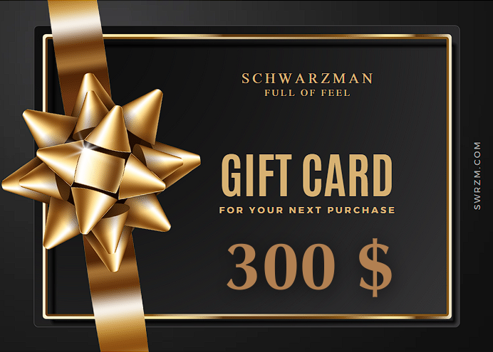 Schwarzman™ - Schwarzman Gift Card -  - schwarzman™-gift-card - Gift Card - Schwarzman| Schwarzman where fashion meets elegance. Explore limited edition clothing for men and women, from evening wear to activewear. Visit our store for premium brands and exclusive collections. | Clothing | Clothes | Fashion | Brand | Brands | Women | Men | Schwarzman | שוורצמן | Limited Edition | מהדורה מוגבלת | Store | Shop | Gym | workout | Fitness.