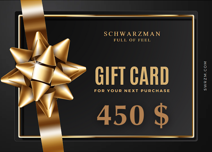 Schwarzman™ - Schwarzman Gift Card -  - schwarzman™-gift-card - Gift Card - Schwarzman| Schwarzman where fashion meets elegance. Explore limited edition clothing for men and women, from evening wear to activewear. Visit our store for premium brands and exclusive collections. | Clothing | Clothes | Fashion | Brand | Brands | Women | Men | Schwarzman | שוורצמן | Limited Edition | מהדורה מוגבלת | Store | Shop | Gym | workout | Fitness.