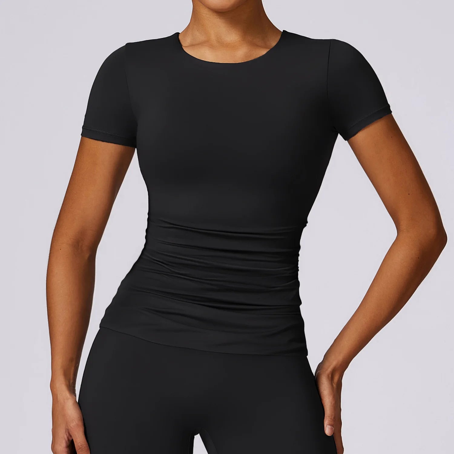 Women Basic Sports Shirt Black