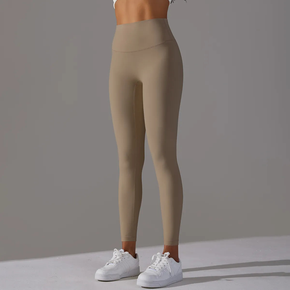 Women FlexFit Leggings Sportswear Pants Khaki