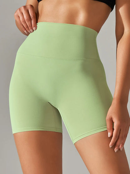 Women FlexFit Shorts Sportswear Pants Light Green