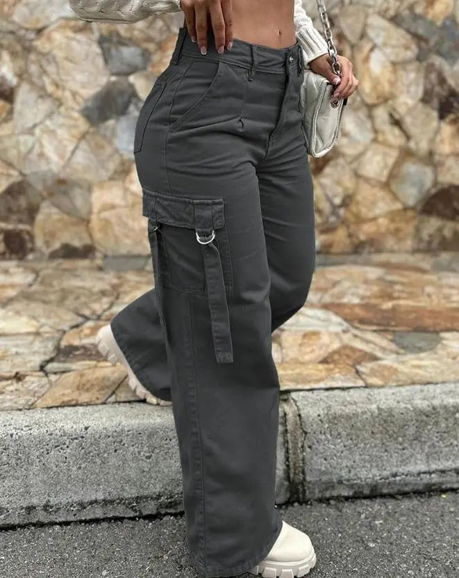 Women Oversize BMI Pants Black