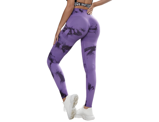 Women Tie-Dye Tights Sportswear Pants