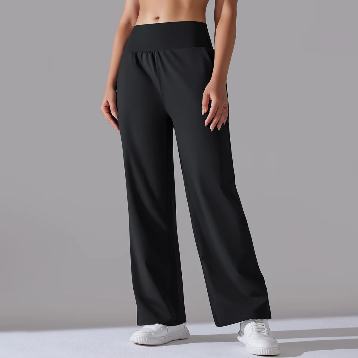 Women Wide Daily Pants Black