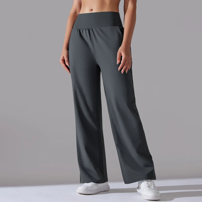 Women Wide Daily Pants Dark Gray