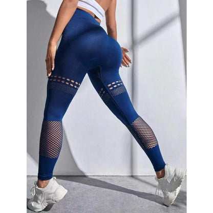 Women Yoga Push Up Tights Pants Navy