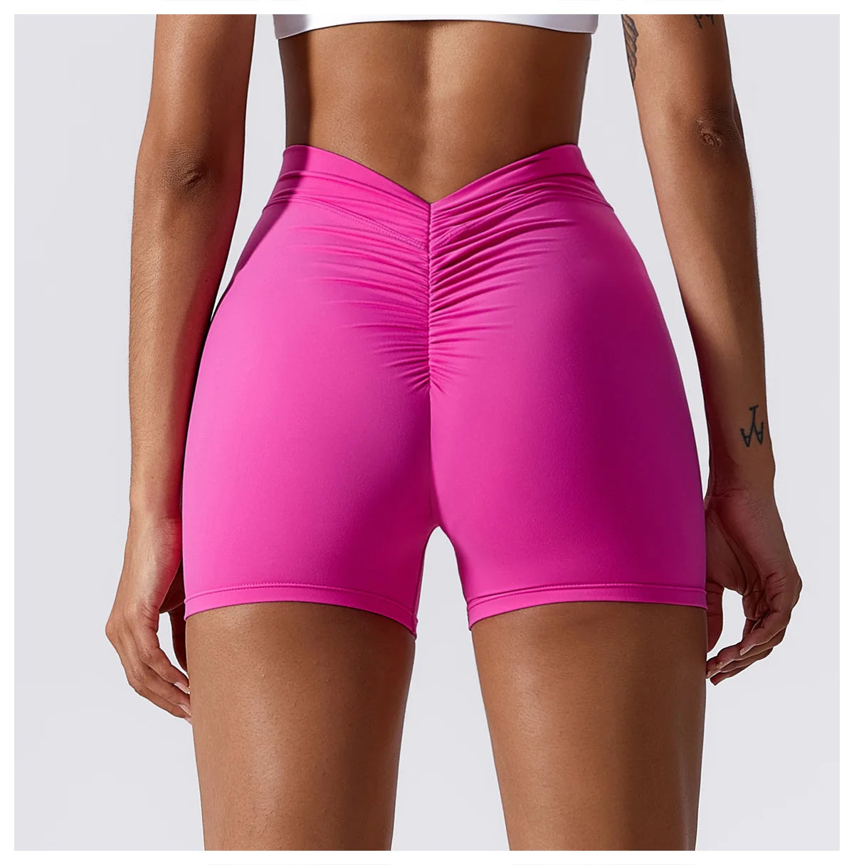 Schwarzman - Women V-Shaped Activewear Shorts Pants - These Women V-Shaped Activewear Shorts Pants are designed specifically for women, made with high-quality nylon material. Perfect for sports, running, fitness, and yoga, these shorts provide comfort and