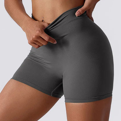 Schwarzman - Women V-Shaped Activewear Shorts Pants - These Women V-Shaped Activewear Shorts Pants are designed specifically for women, made with high-quality nylon material. Perfect for sports, running, fitness, and yoga, these shorts provide comfort and