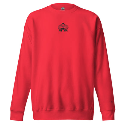 Team Red unisex premium sweatshirt with orchid emblem – Schwarzman