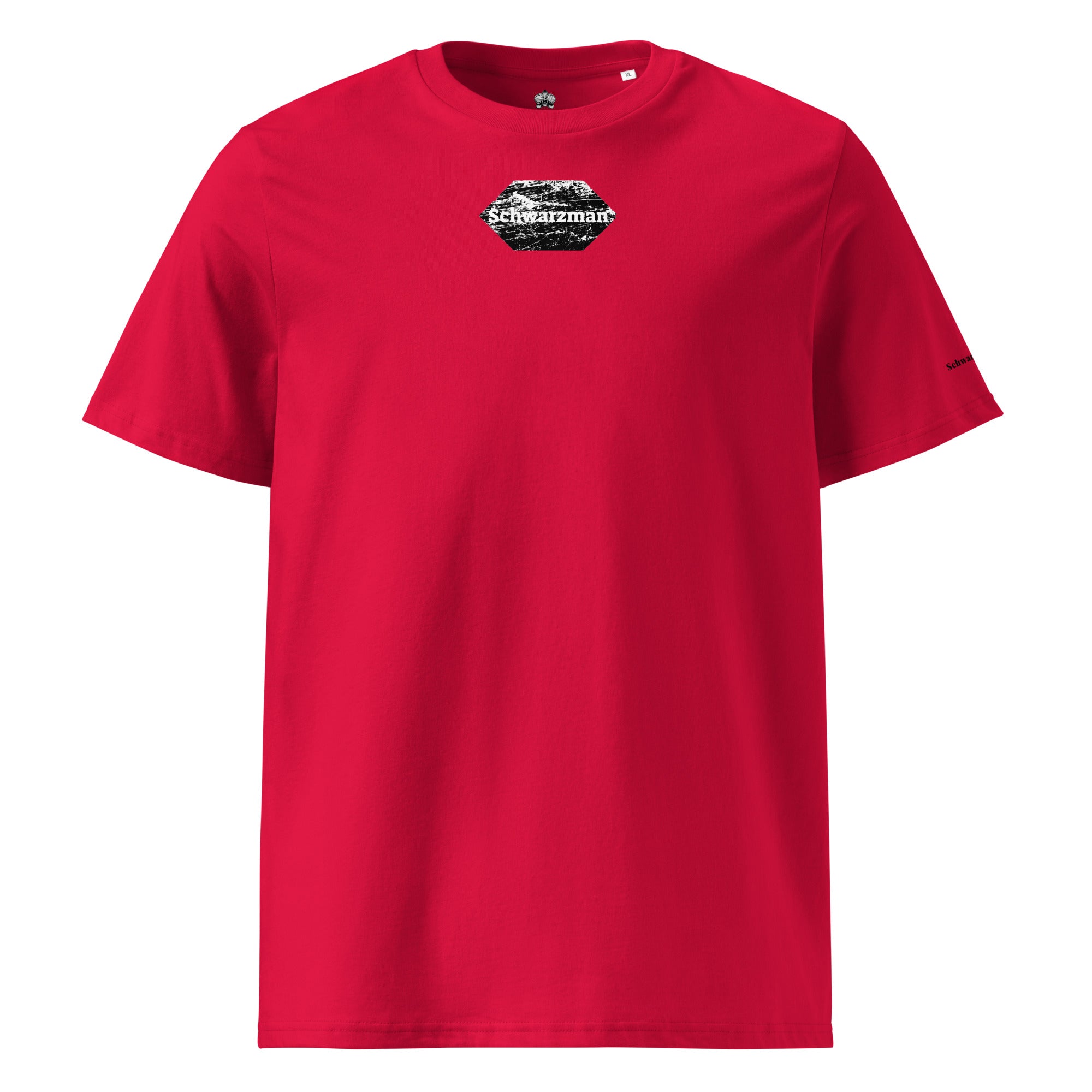 Unisex organic ribbed neck t-shirt